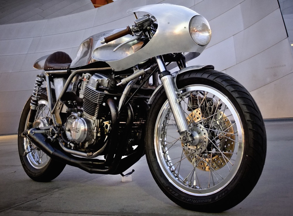 Кафе рейсер Honda CB750 Холодная Война / Cold War - мотоцикл Райана Рейнольдса