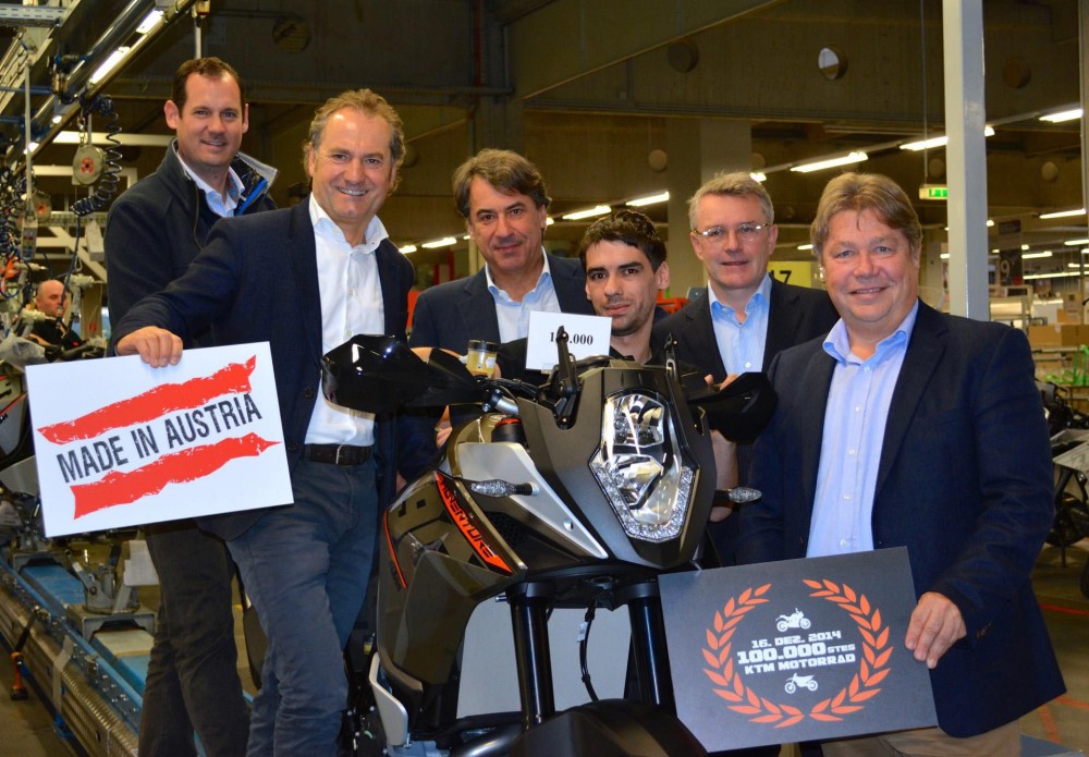 Производство KTM на фабрике Маттигхофен достигло 100 000 ед/год