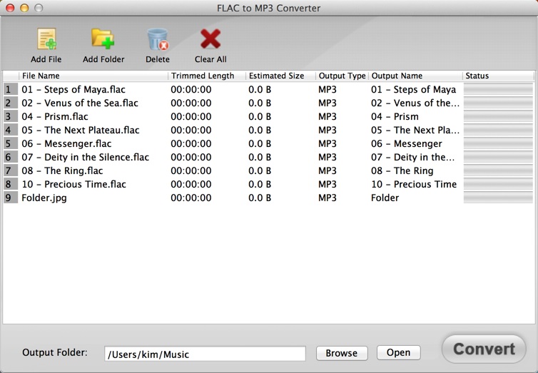 FLAC to MP3 Converter - конвертация FLAC&gt;MP3 в Mac OS X