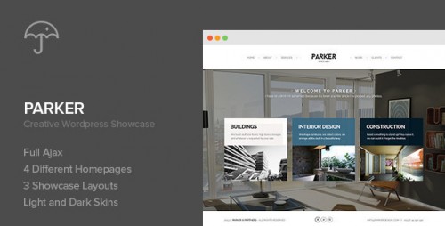 Parker - Themeforest Creative WordPress Showcase  
