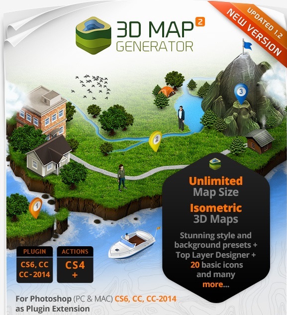 GraphicRiver - 3D Map Generator 2 - Isometric