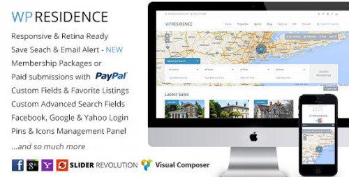 Download WP Residence v1.08 - Real Estate WordPress Theme  