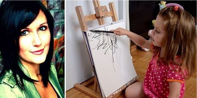 Дорисованные картины 2х летней девочки