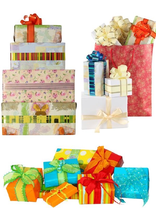 Коробки с подарками (подборка изображений)