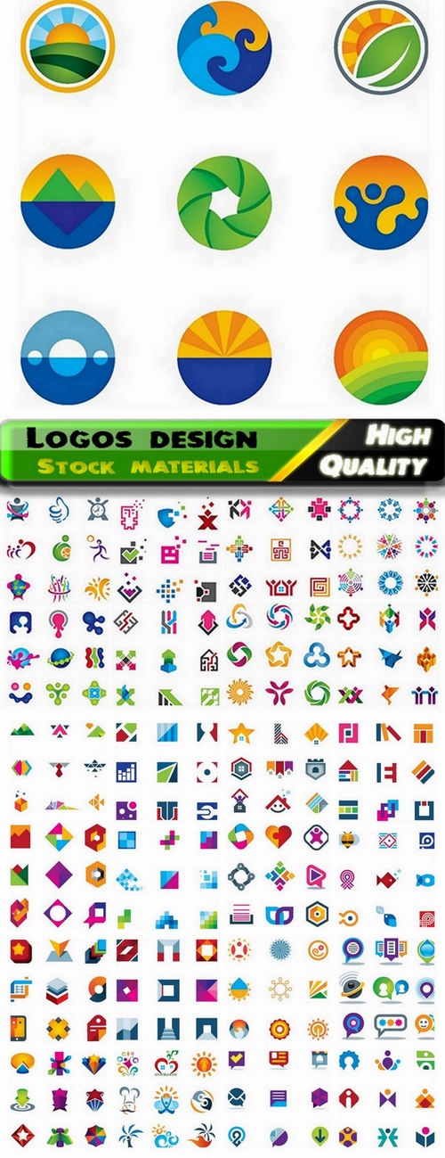 Logo Design in vector Set from stock #58 -  25 Eps
