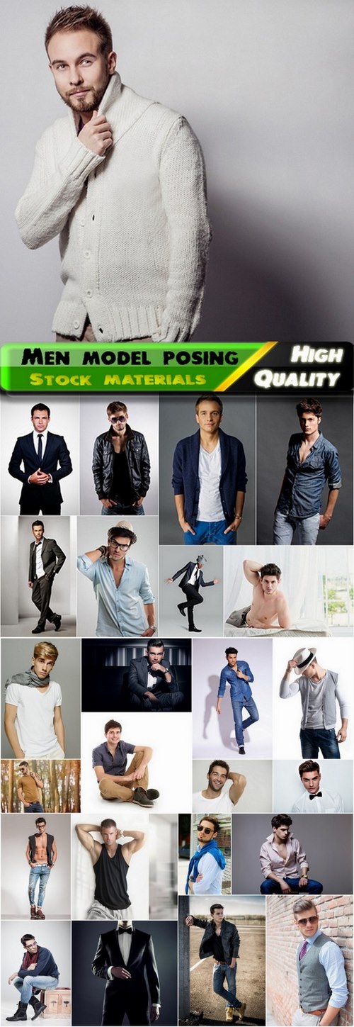 Men model posing Stock images - 25 HQ Jpg
