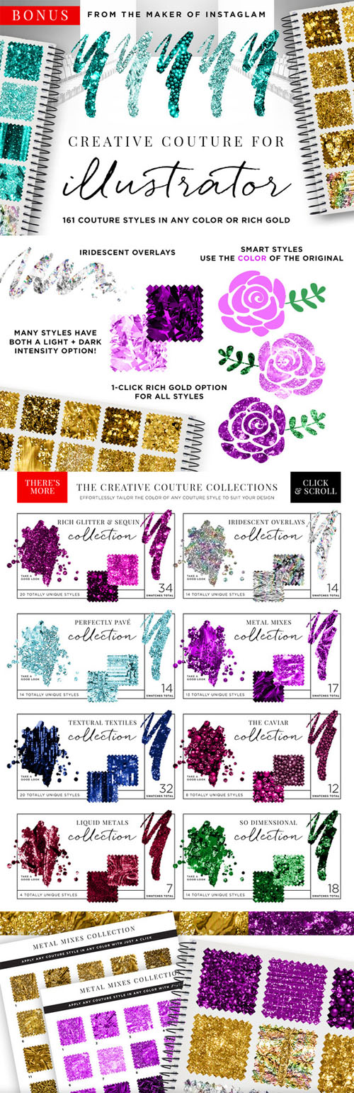 Creative Couture AI: Glitter Styles+ - Creativemarket 128315