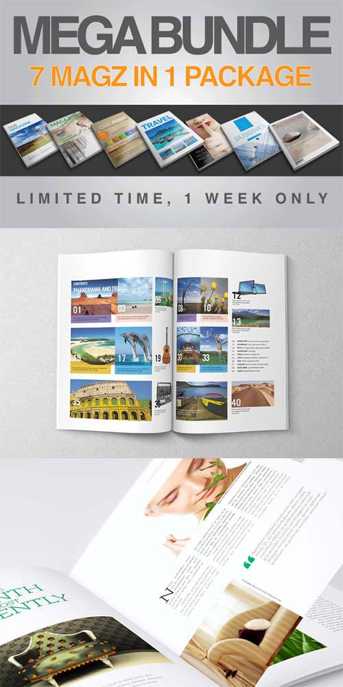 CreativeMarket Magazine Mega Bundle Collection V.1