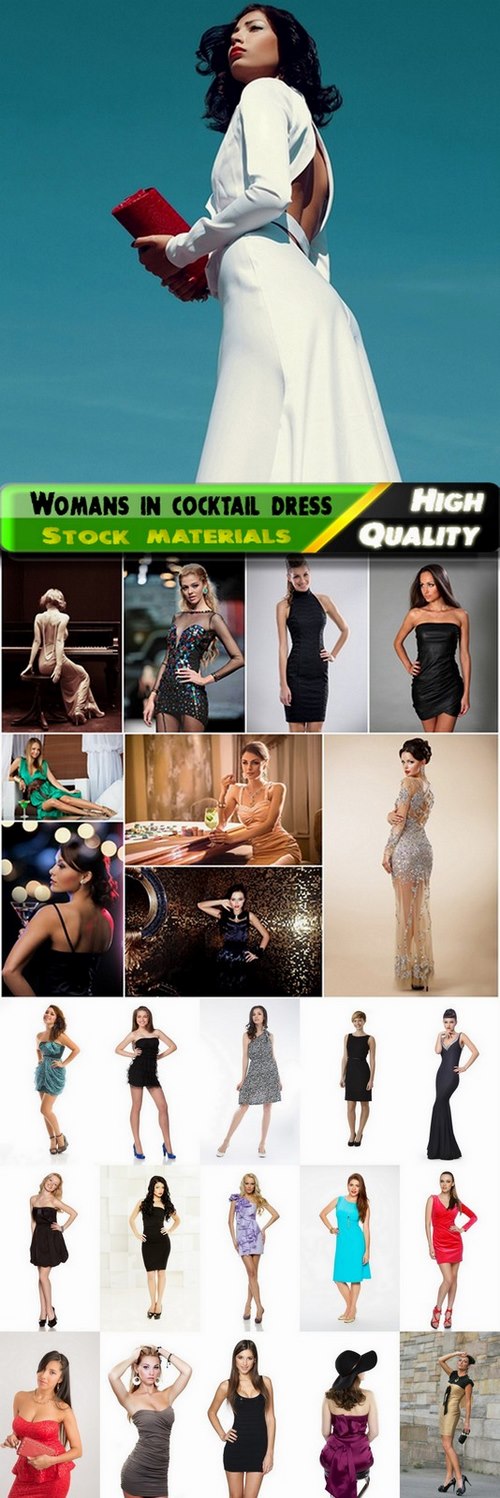 Womans and girls in cocktail dress Stock images - 25 HQ Jpg