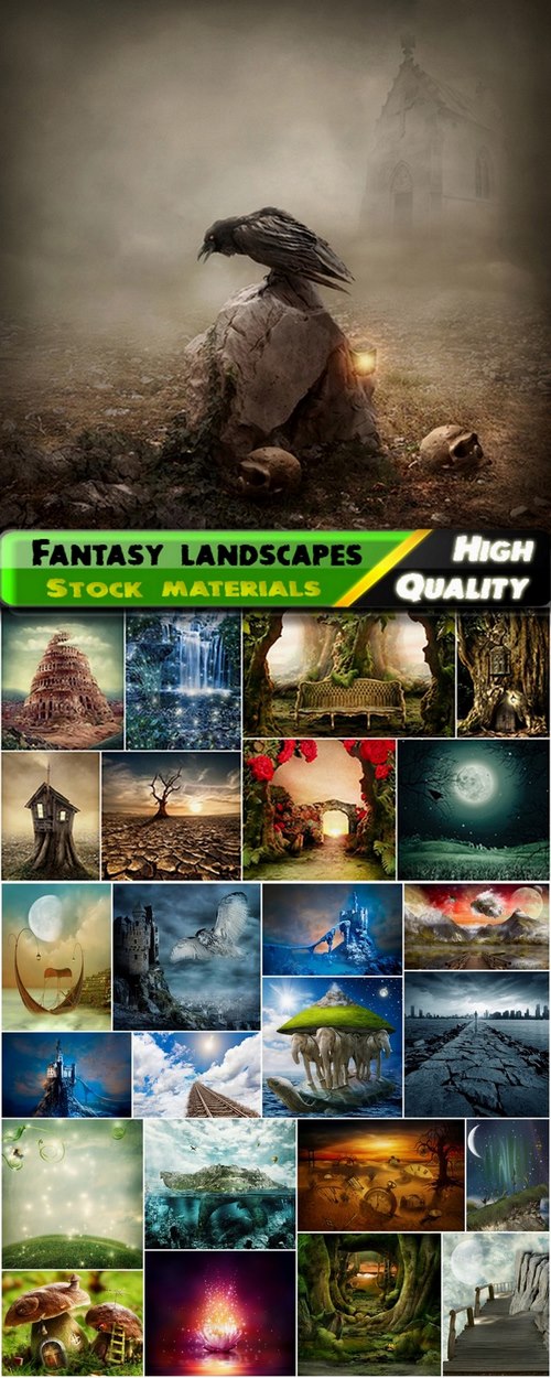 Fantasy landscapes and unusual world - 25 HQ Jpg