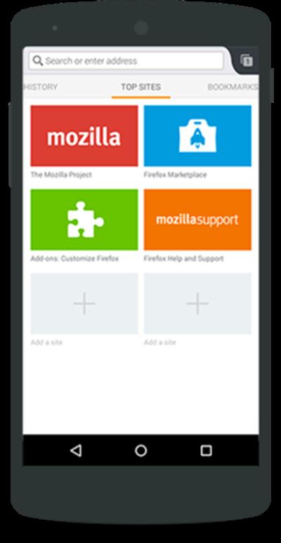 Firefox Browser for Android Beta v36.0 build 2015011220