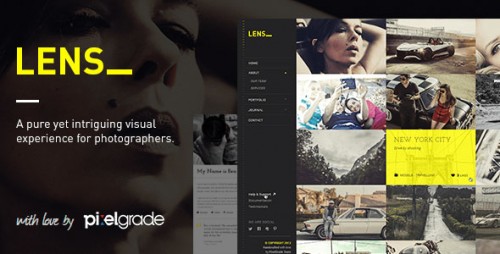 NULLED LENS v2.0.1 - An Enjoyable Photography WordPress Theme Product visual