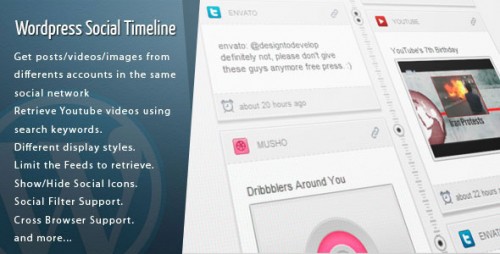 NULLED WordPress Social Timeline v1.7.4 product picture