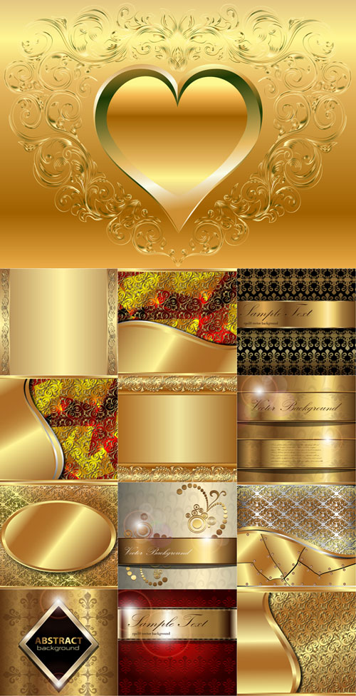 Luxury Golden vector backgrounds