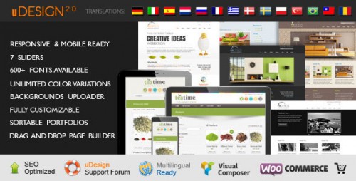 U-Design v2.6.0 - Themeforest WordPress Theme product graphic
