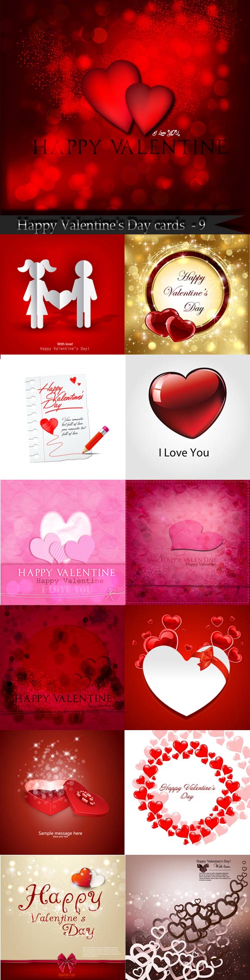 Happy Valentine's Day cards and backgrounds - 9