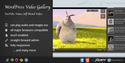 Nulled Video Gallery WordPress Plugin /w YouTube, Vimeo v8.10 image
