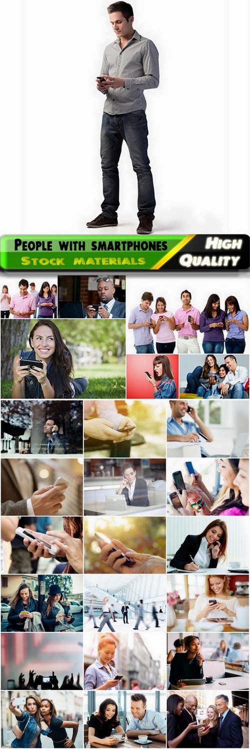 People with smartphones and phones Stock images - 25 HQ Jpg