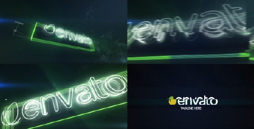 VideoHive - Neon Glitch Logo Reveal 10227339