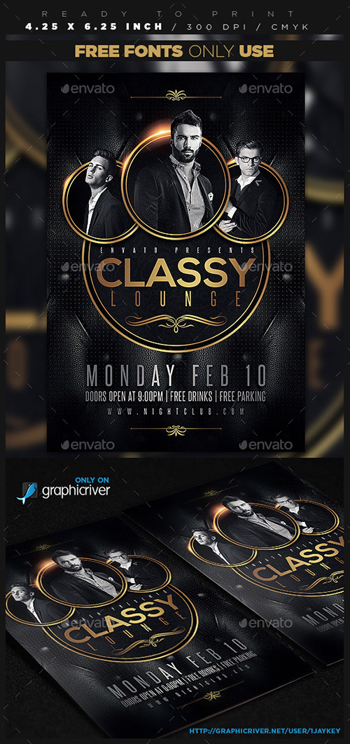 GraphicRiver - Classy Lounge Party Flyer 10342077