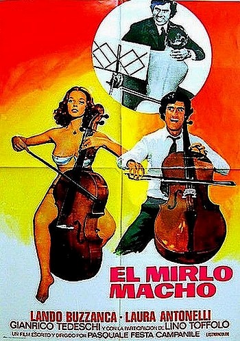 Обнажённая виолончель / Il merlo maschio (1971) DVDRip