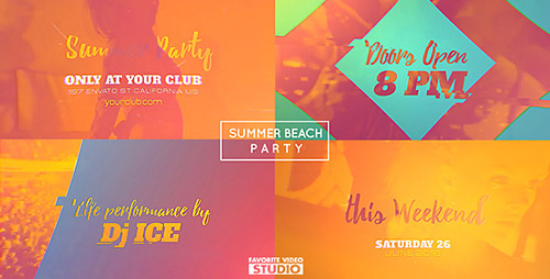 Summer Beach Party 2016 - Project for After Effects (Videohive)