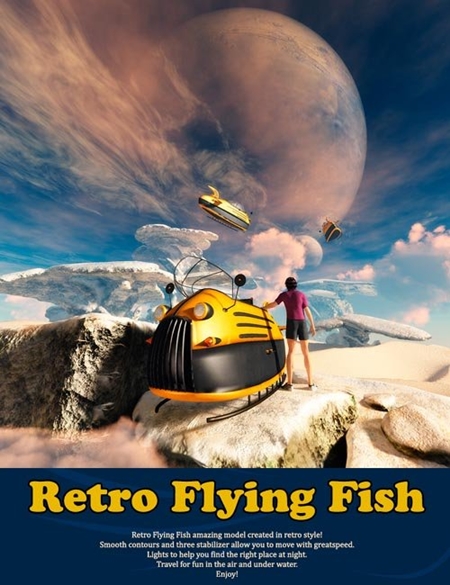 Retro Flying Fish