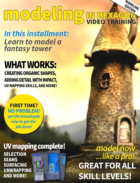 Modeling in Hexagon - Fantasy Tower
